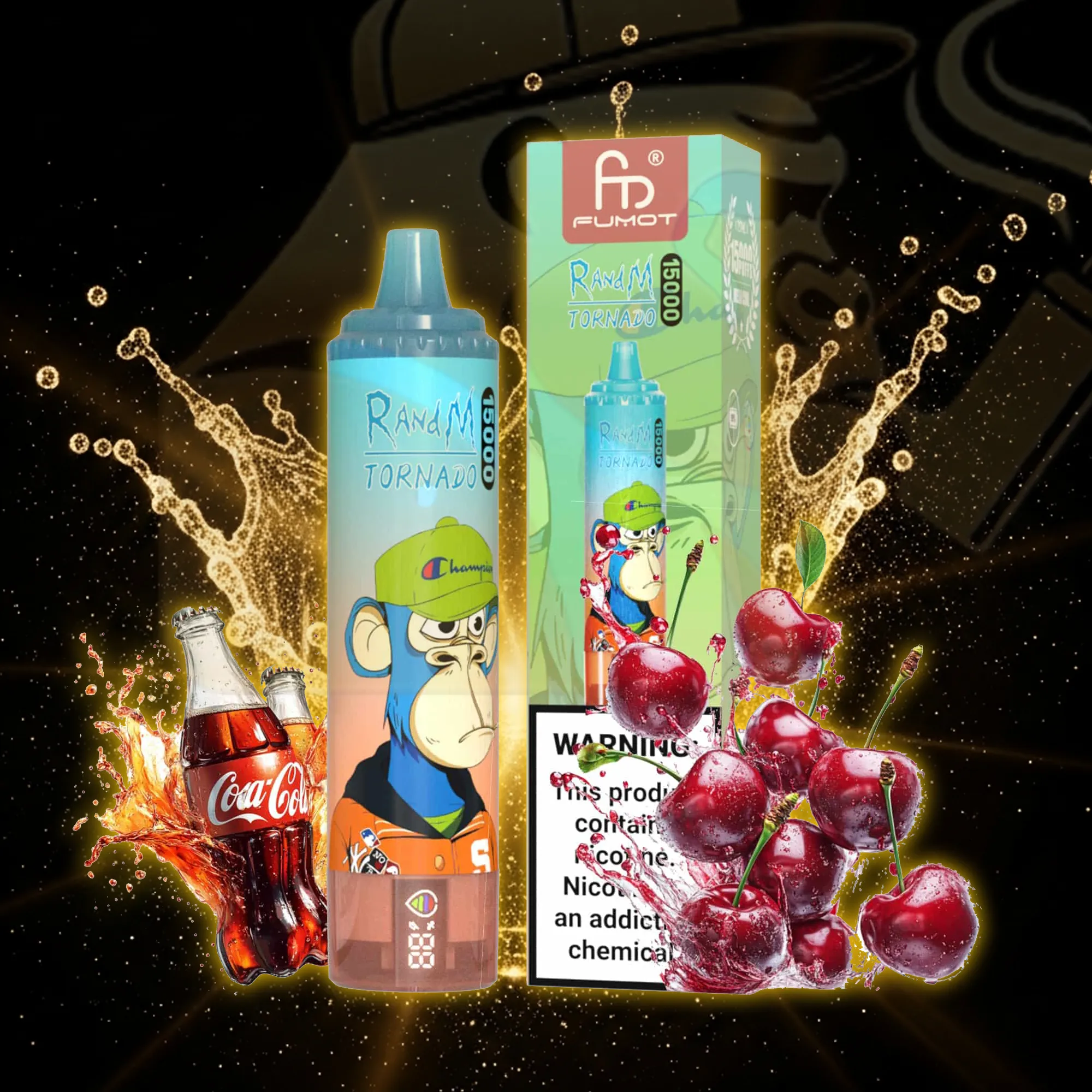 Fumot Tornado 15000 Cherry Cola Disposable Vape 15000 Puffs