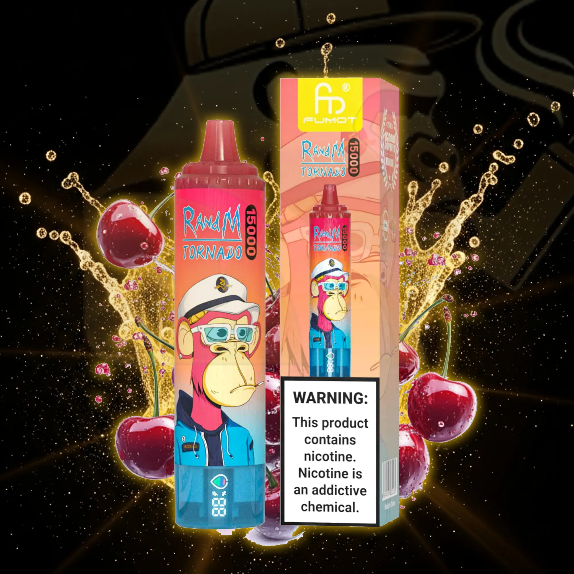 Fumot Tornado 15000 Cherry Disposable Vape 15000 Puffs