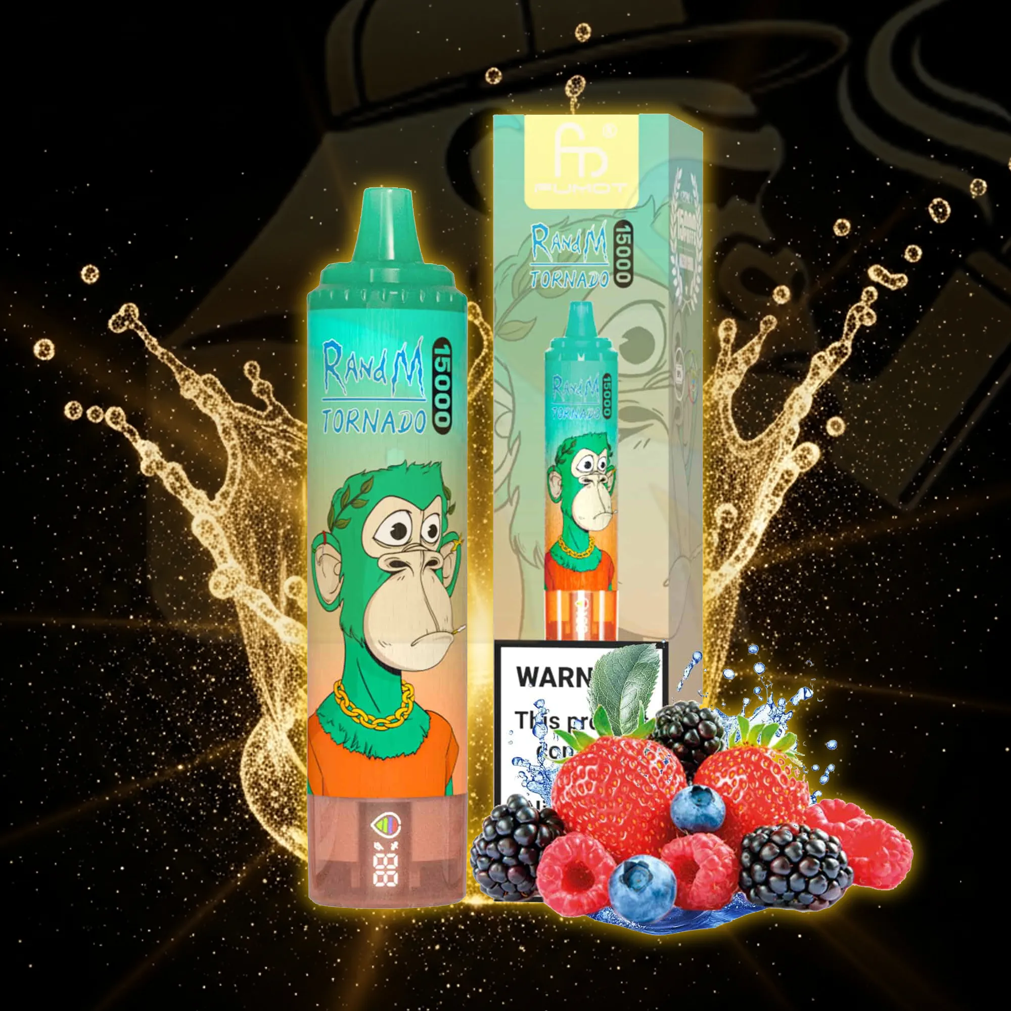 Fumot Tornado 15000 Triple Berry Disposable Vape 15000 Puffs