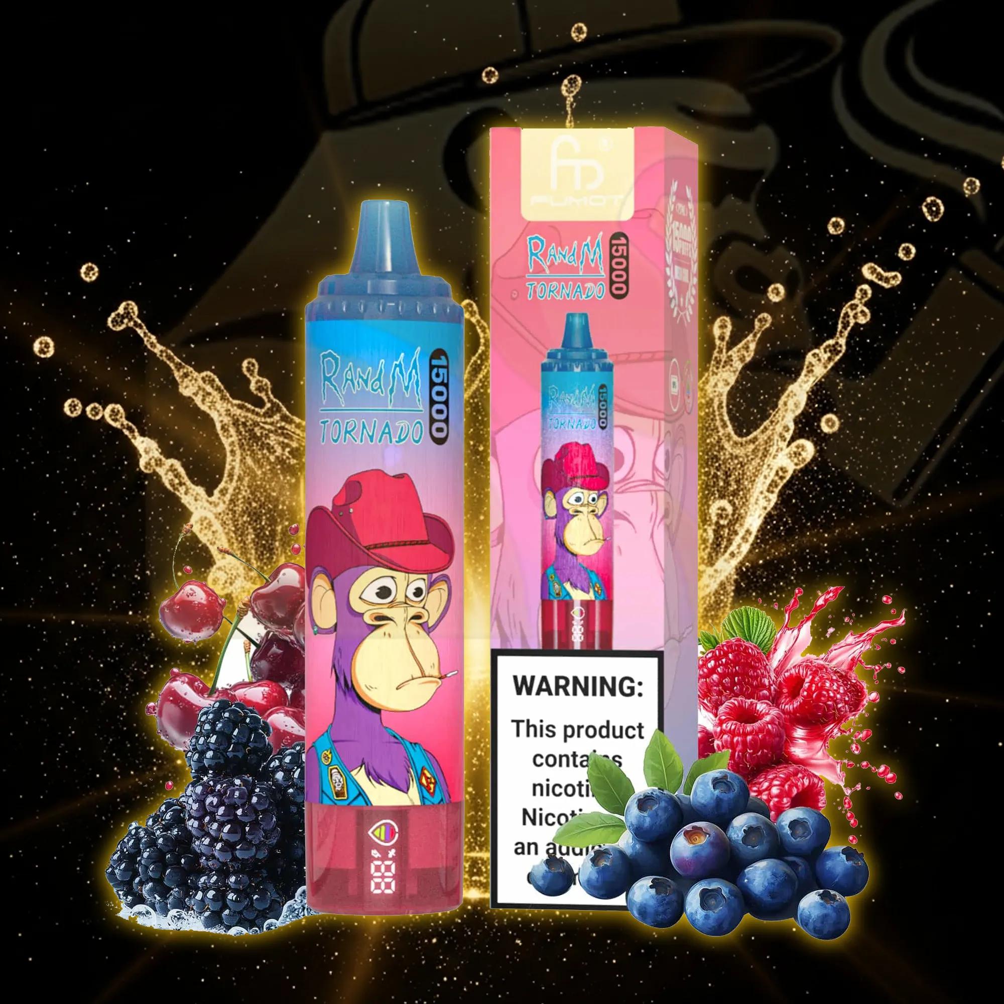Fumot Tornado 15000 Mixed Berry Disposable Vape 15000 Puffs