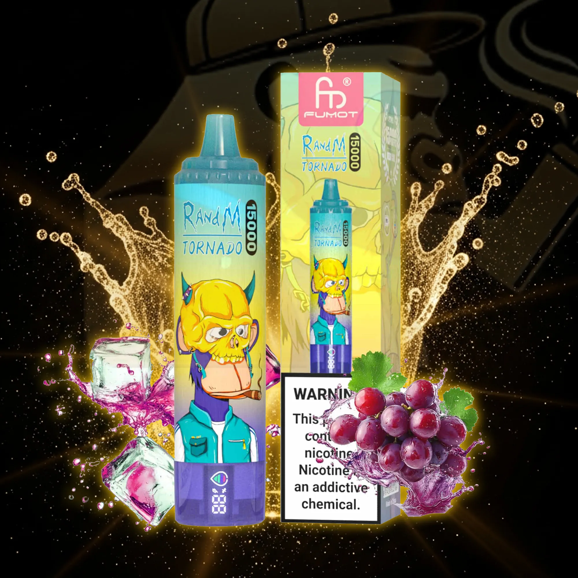 Fumot Tornado 15000 Grape Ice Disposable Vape 15000 Puffs