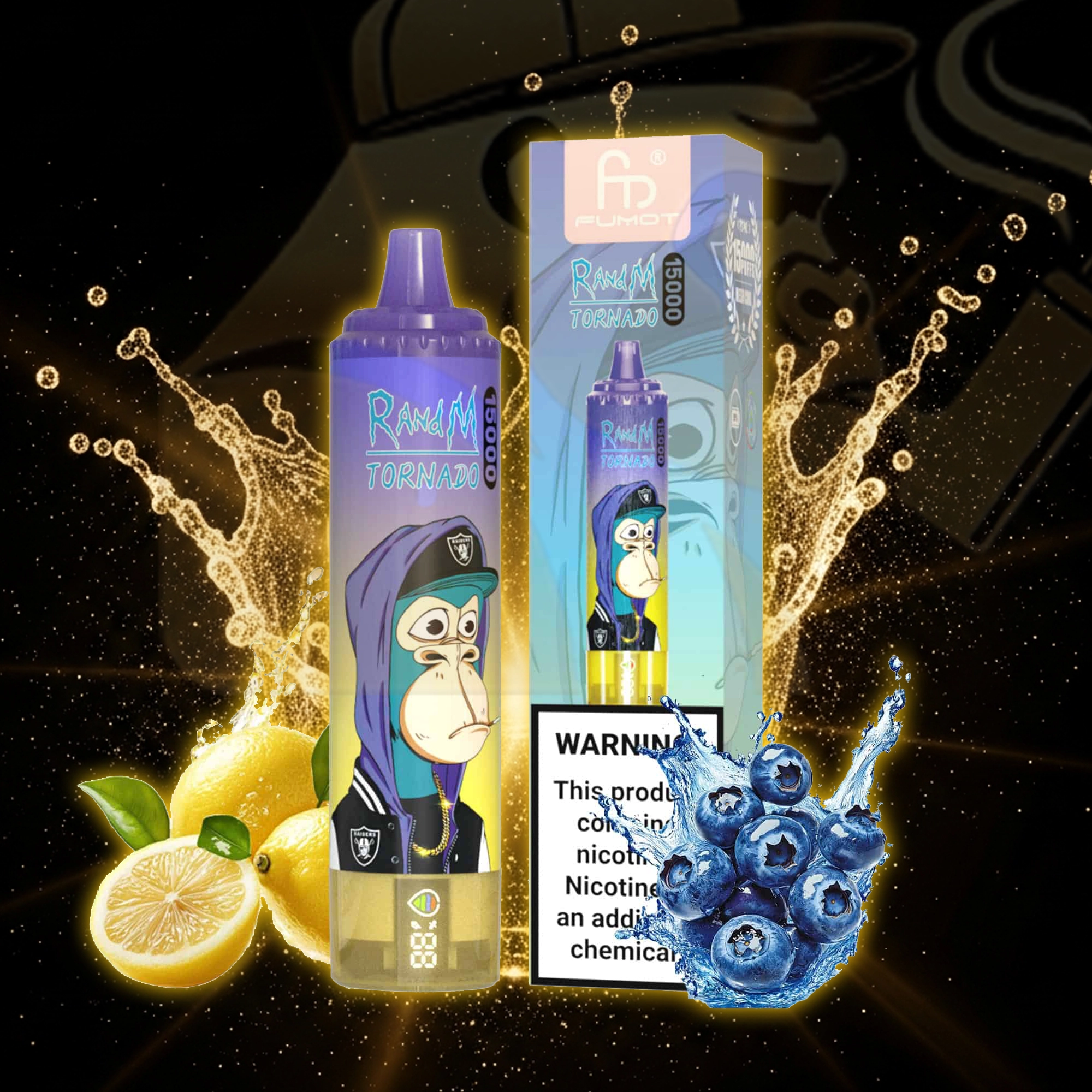 Fumot Tornado 15000 Berry Lemonade Disposable Vape 15000 Puffs