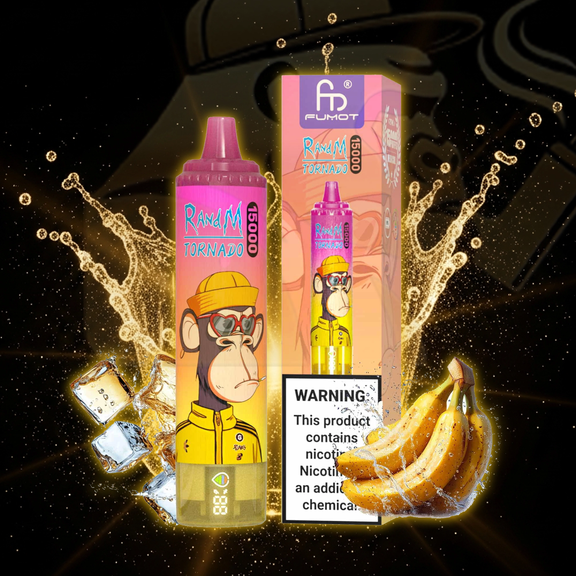 Fumot Tornado 15000 Banana Ice Disposable Vape 15000 Puffs