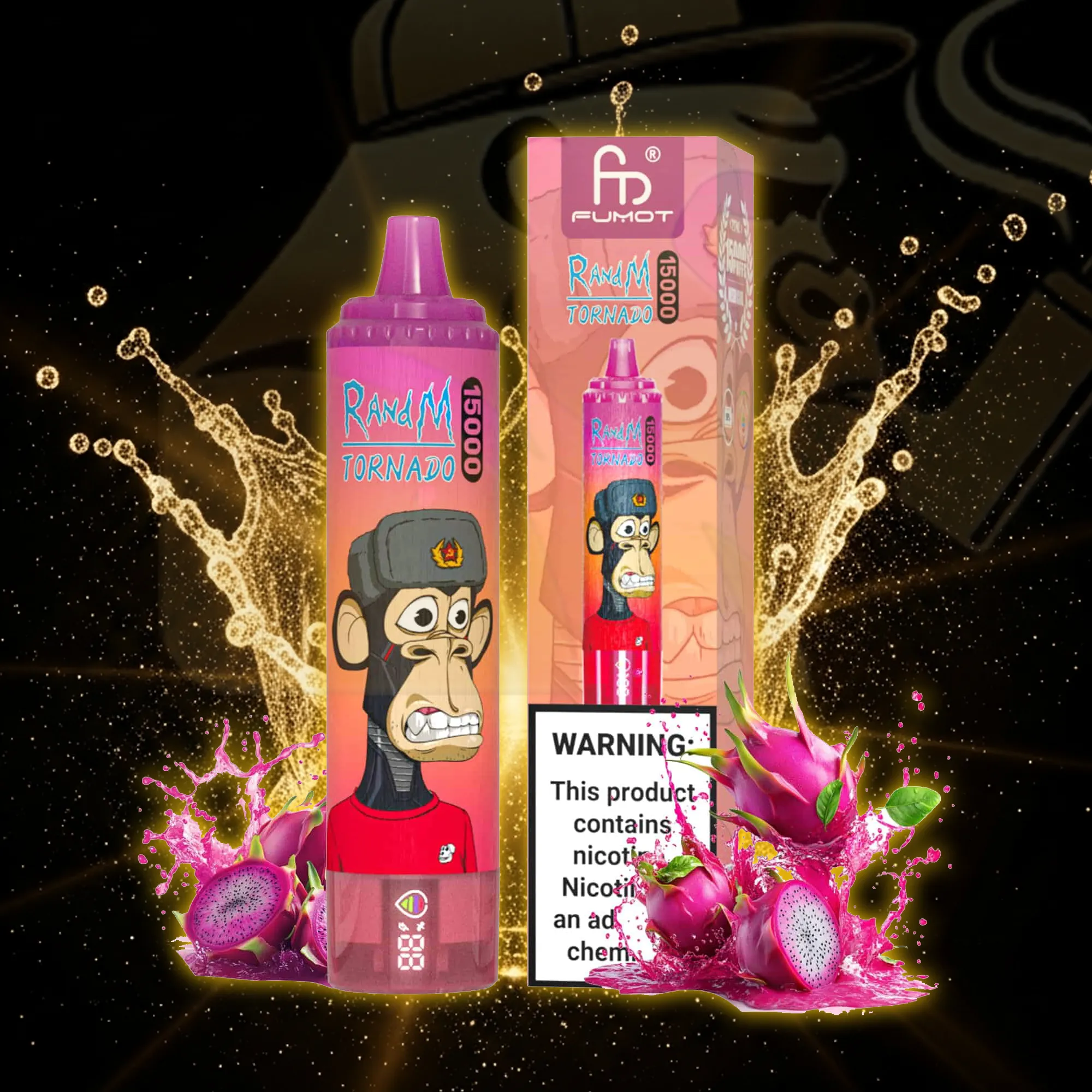 Fumot Tornado 15000 Dragon Fruit Disposable Vape 15000 Puffs